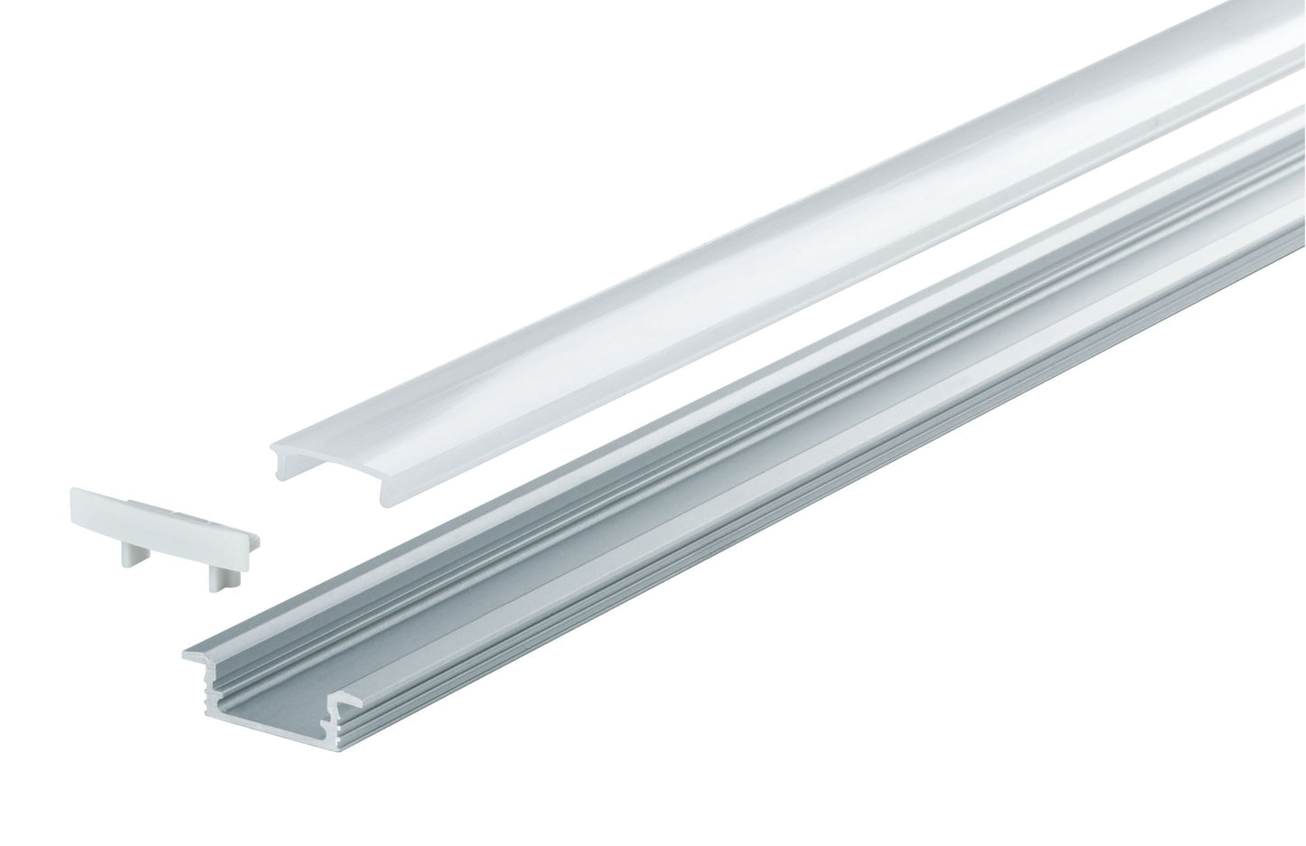 Paulmann Function Floor Profil mit Diffusor 100cm Alu eloxiert/Satin Alu/Kunststoff
