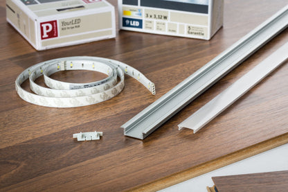 Paulmann Function Floor Profil mit Diffusor 100cm Alu eloxiert/Satin Alu/Kunststoff