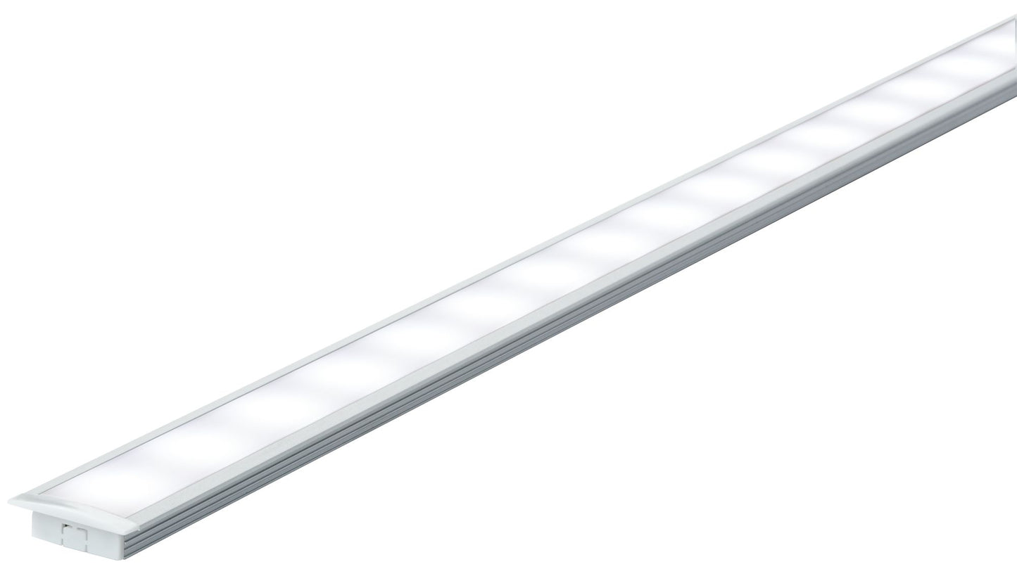 Paulmann Function Floor Profil mit Diffusor 100cm Alu eloxiert/Satin Alu/Kunststoff