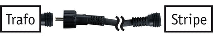 Paulmann Function WaterLED Flex-Connector IP65 500cm Schwarz Gummi