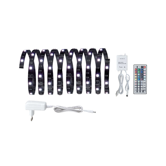 Paulmann Function YourLED ECO Basisset 3m RGB 14,5W 230/12V 24VA Schwarz Kunststoff