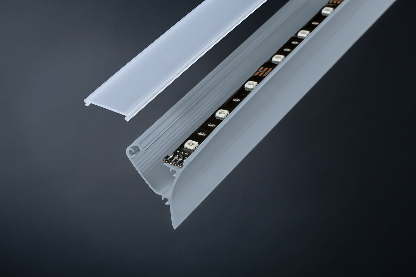 Paulmann Function Corner Profil 100cm Grau Kunststoff