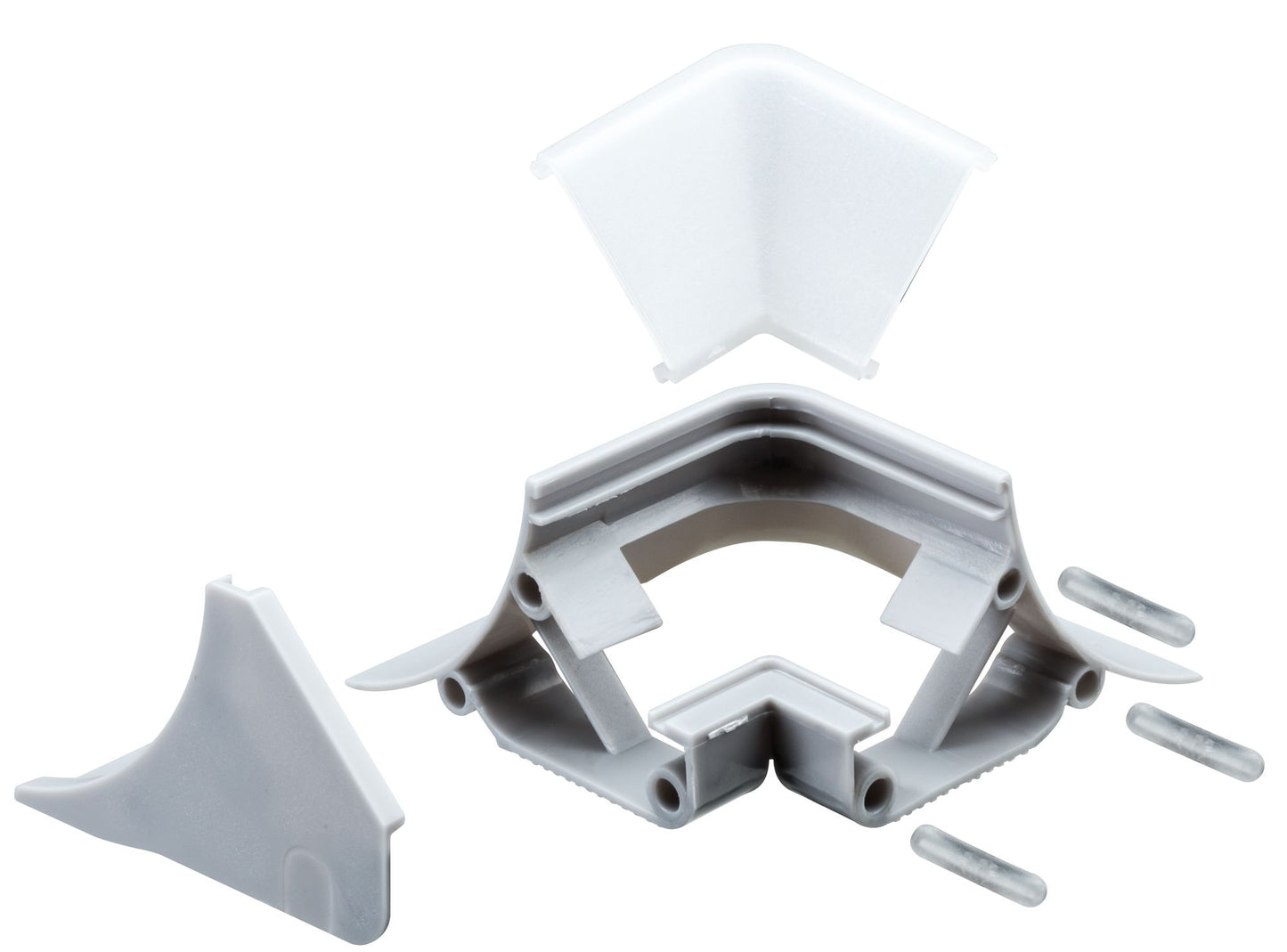 Paulmann Function Corner Profil Outside Edge 2er Pack Grau Kunststoff