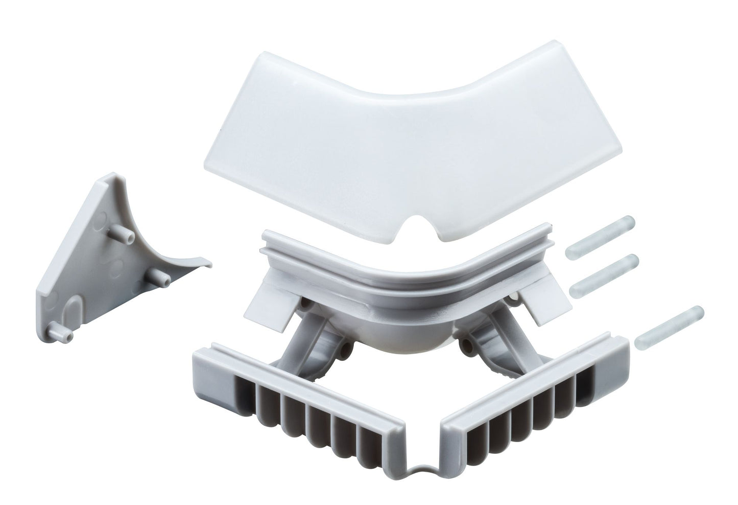 Paulmann Function Corner Profil Inside Edge 2er Pack Grau Kunststoff