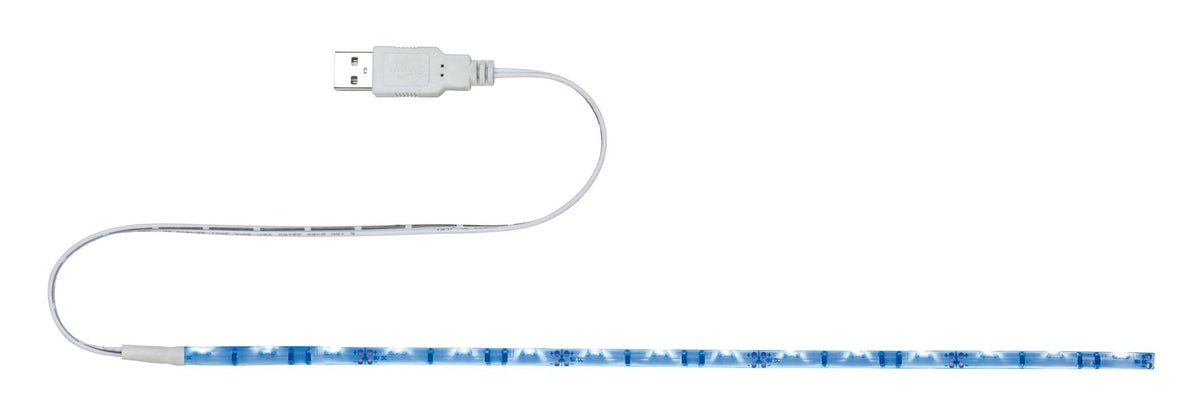 Paulmann Function USB-Strip 30cm Blau 1,5W 5V Weiß Metall/Kunststoff