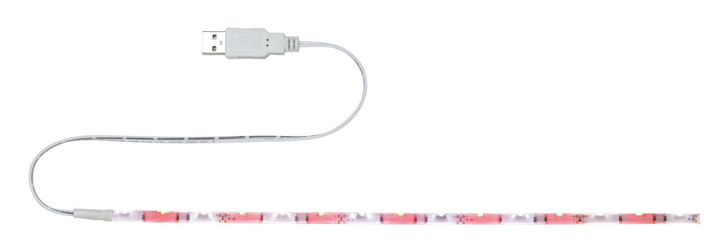 Paulmann Function USB-Strip 30cm Rot/Weiß 1,5W 5V Weiß Metall/Kunststoff