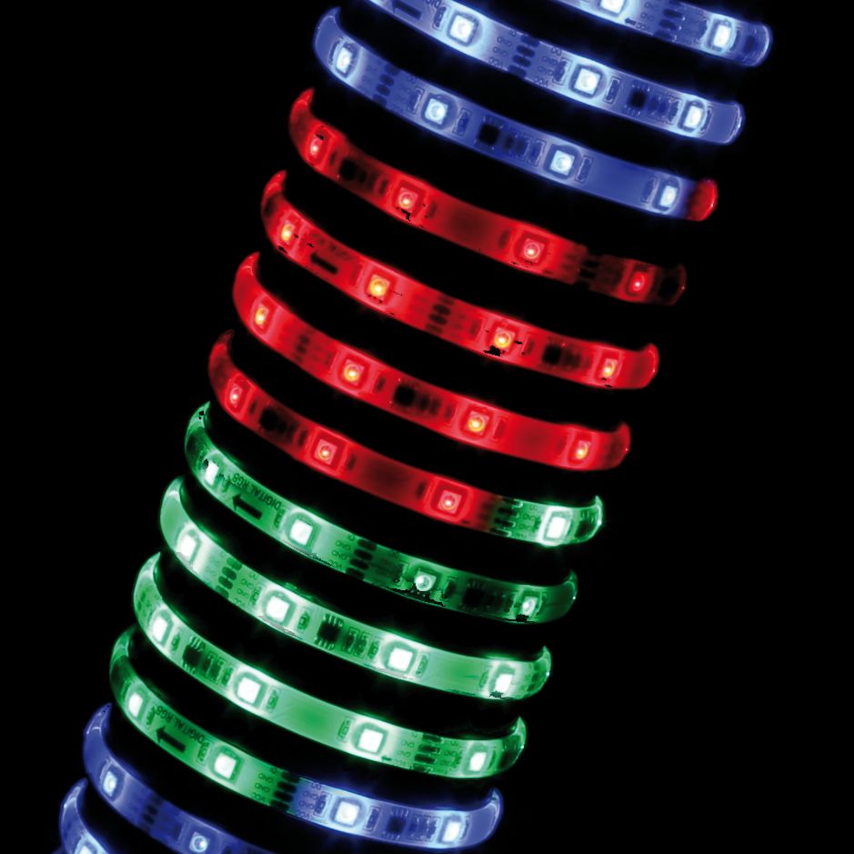 Paulmann Function Digital LED Strip Set 3m RGB 9,6W 230/12V 18VA Weiß Kunststoff