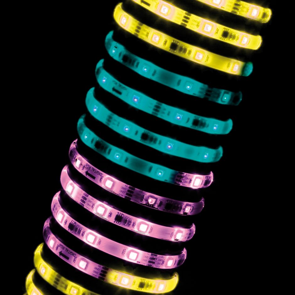 Paulmann Function Digital LED Strip Set 3m RGB 9,6W 230/12V 18VA Weiß Kunststoff