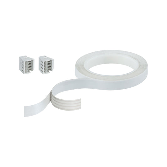 Paulmann Function YourLED Flat-Connector 300cm inkl. Verbinder Weiß Kunststoff