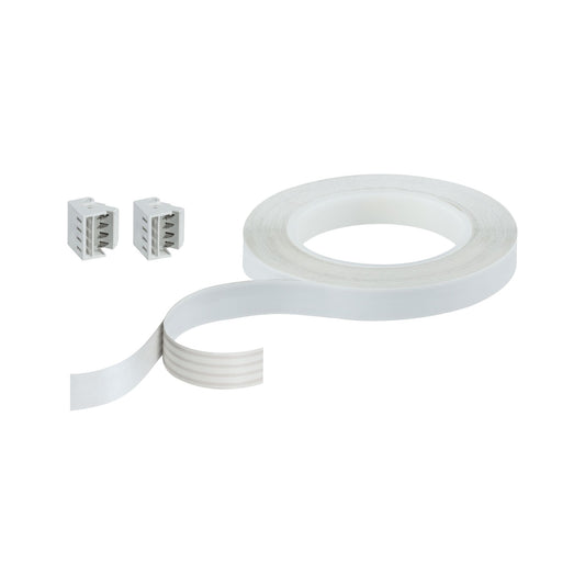 Paulmann Function YourLED Flat-Connector 500cm inkl. Verbinder Weiß Kunststoff