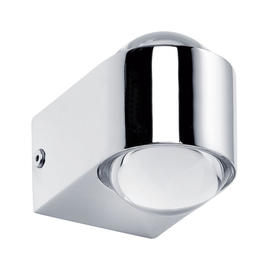 Paulmann WallCeiling Capella WL IP44 LED 2x3,5W Chrom 230V Metall/Glas