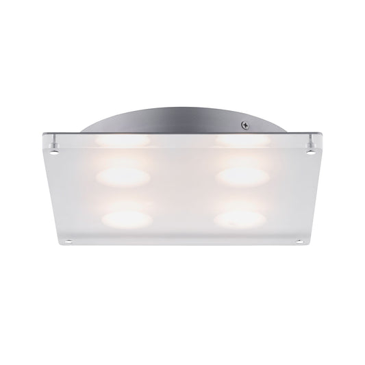 Paulmann WallCeiling DL eckig Minor IP44 LED 18W 230x230mm Satin 230V Acryl
