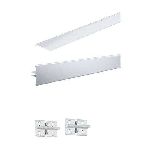 Paulmann Function Duo Profil Set 100cm inkl 2 Clips + Diffusor Alu elox Alu