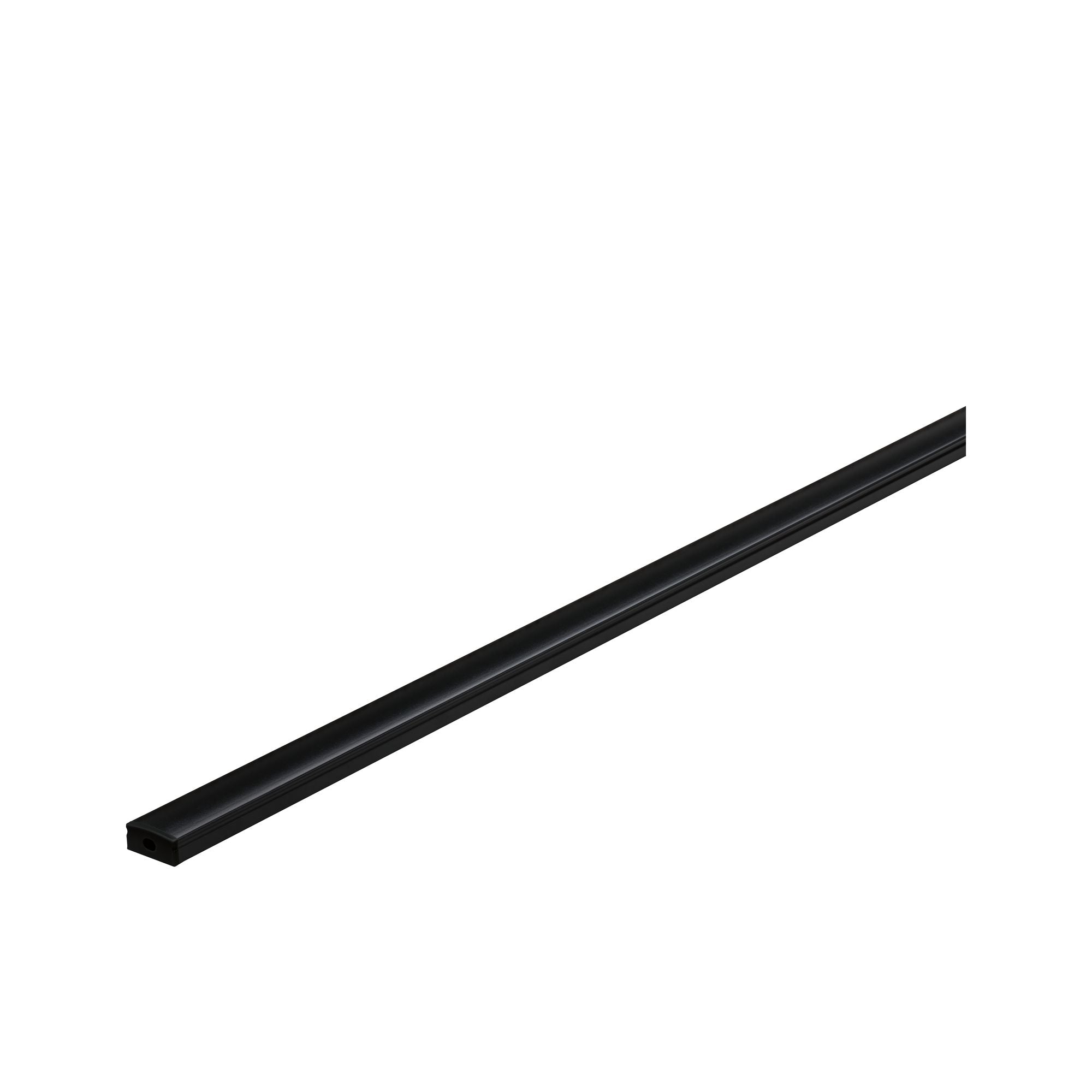 Paulmann Base Profil mit schwarzem Diffusor 2m schwarz eloxiert/schwarz Alu/Kunststoff