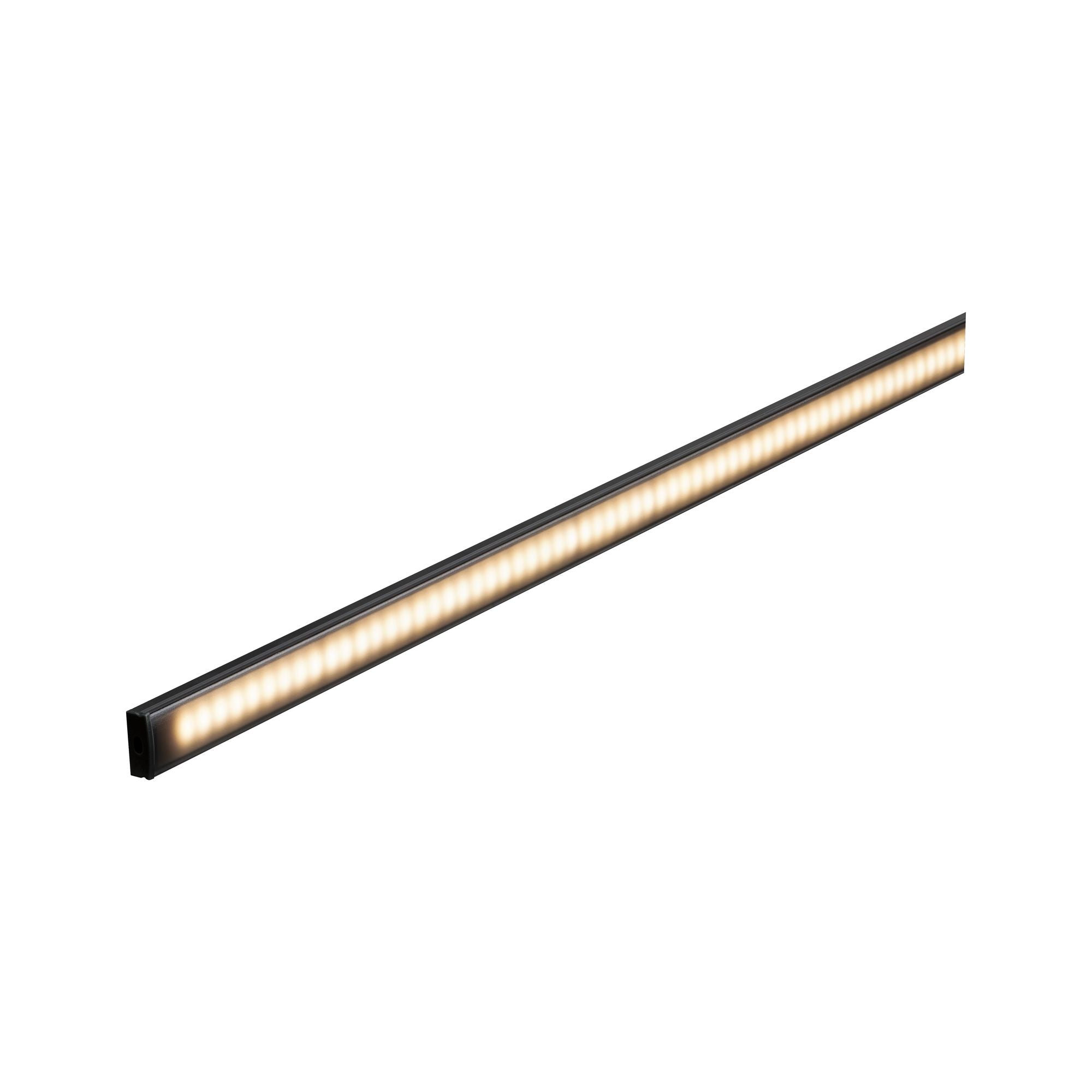 Paulmann Base Profil mit schwarzem Diffusor 2m schwarz eloxiert/schwarz Alu/Kunststoff