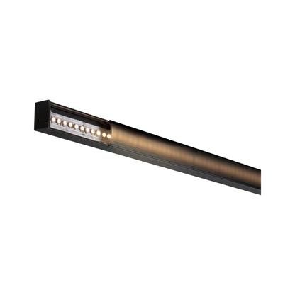 Paulmann Square Profil mit schwarzem Diffusor 1m schwarz eloxiert/schwarz Alu/Kunststoff