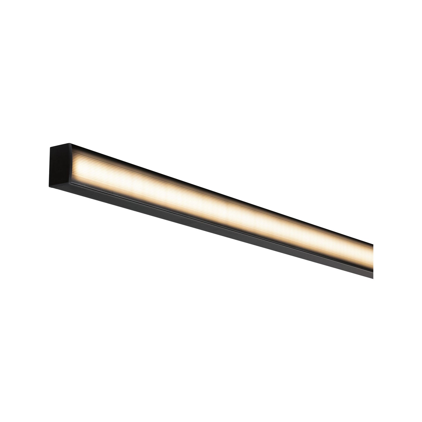 Paulmann Square Profil mit schwarzem Diffusor 1m schwarz eloxiert/schwarz Alu/Kunststoff
