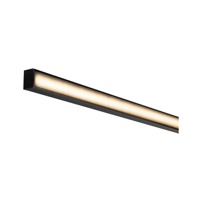 Paulmann Square Profil mit schwarzem Diffusor 1m schwarz eloxiert/schwarz Alu/Kunststoff