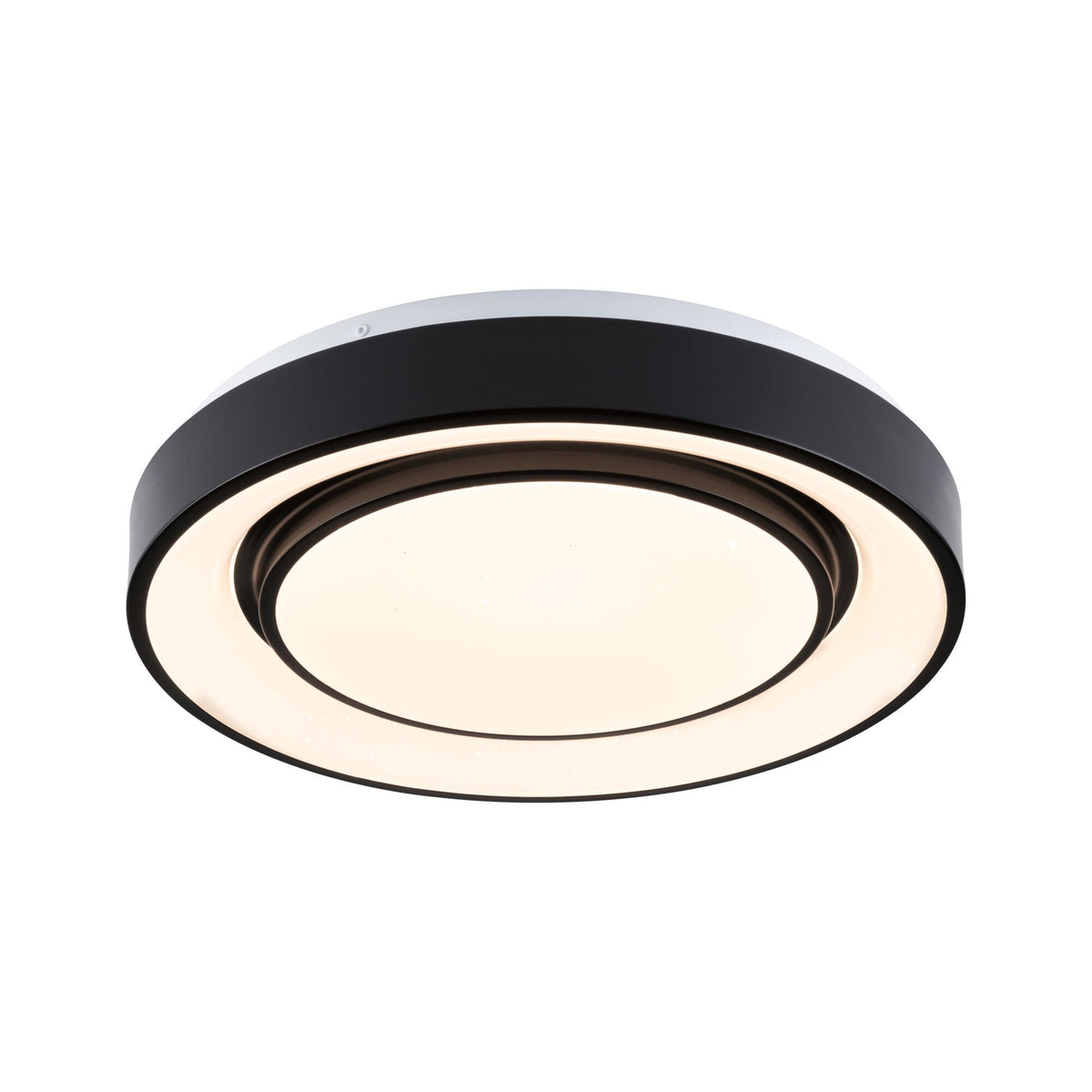 Paulmann LED Deckenleuchte Rainbow mit Regenbogeneffekt  375mm RGB, Tunable White 750lm 230V 22W  Schwarz,Weiß