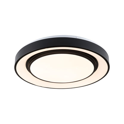 Paulmann LED Deckenleuchte Rainbow mit Regenbogeneffekt  475mm RGB, Tunable White 1500lm 230V 38,5W  Schwarz,Weiß