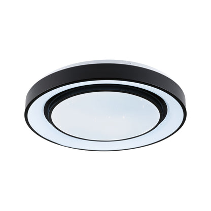 Paulmann LED Deckenleuchte Rainbow mit Regenbogeneffekt  475mm RGB, Tunable White 1500lm 230V 38,5W  Schwarz,Weiß