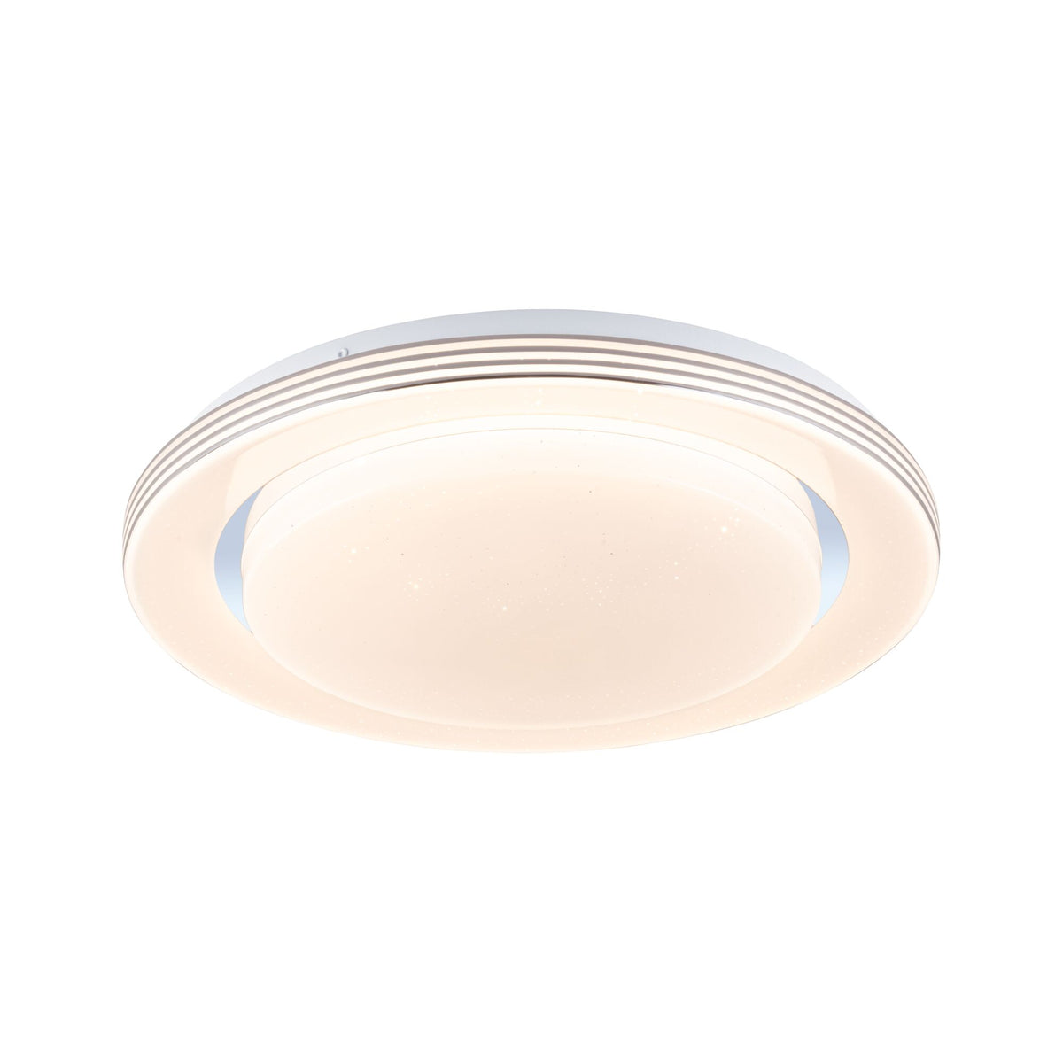 Paulmann LED Deckenleuchte Rainbow mit Regenbogeneffekt  380mm RGB, Tunable White 1600lm 230V 22W  Chrom,Weiß