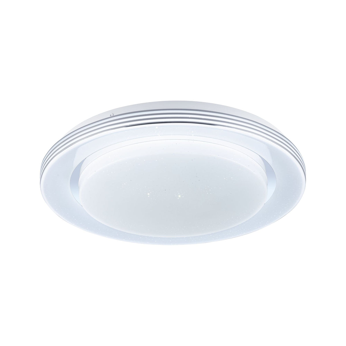 Paulmann LED Deckenleuchte Rainbow mit Regenbogeneffekt  380mm RGB, Tunable White 1600lm 230V 22W  Chrom,Weiß