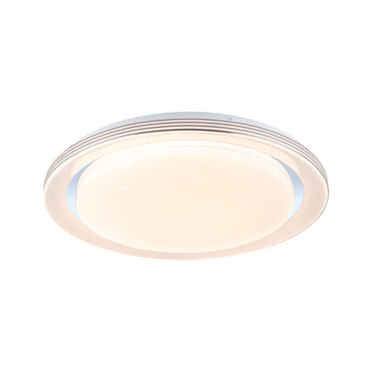 Paulmann LED Deckenleuchte Rainbow mit Regenbogeneffekt  485mm RGB, Tunable White 2800lm 230V 38,5W  Chrom,Weiß