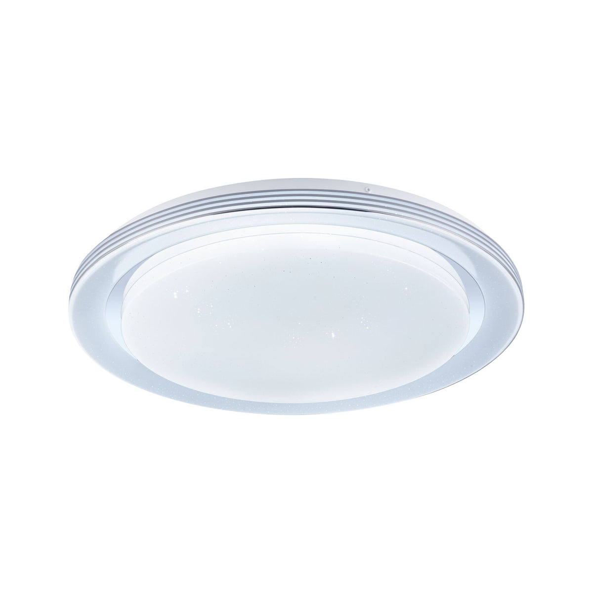 Paulmann LED Deckenleuchte Rainbow mit Regenbogeneffekt  485mm RGB, Tunable White 2800lm 230V 38,5W  Chrom,Weiß