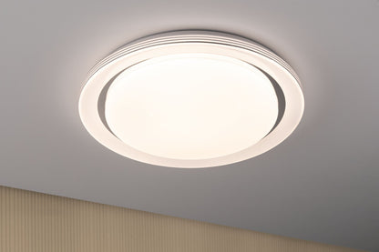 Paulmann LED Deckenleuchte Rainbow mit Regenbogeneffekt  485mm RGB, Tunable White 2800lm 230V 38,5W  Chrom,Weiß