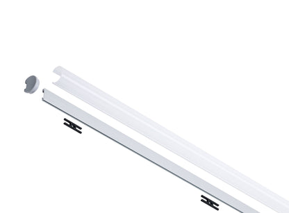 Paulmann Function Tube Profil 1m incl Clip + End Cap Alu elox/Satin Alu/Kunststoff
