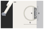 Paulmann Function Tube Profil 2m incl Clip + End Cap Alu elox/Satin Alu/Kunststoff