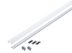 Paulmann Function Tube Profil 2m incl Clip + End Cap Alu elox/Satin Alu/Kunststoff