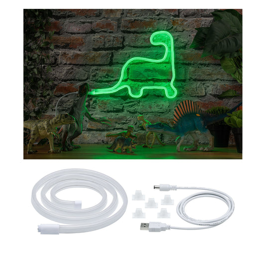 Paulmann Neon Colorflex USB Strip Green 1m 4,5W 5V Grün/Weiß Kunststoff