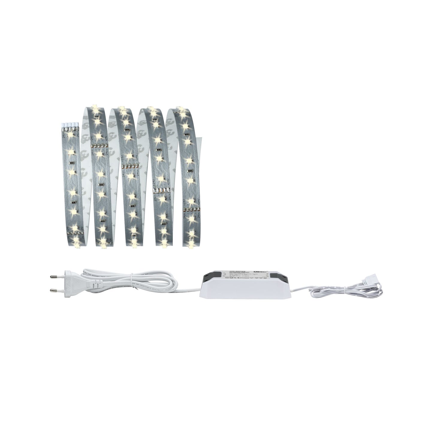 Paulmann Function MaxLED 500 Basisset 1,5m Warmweiß 10W 230/24V 20VA Silber