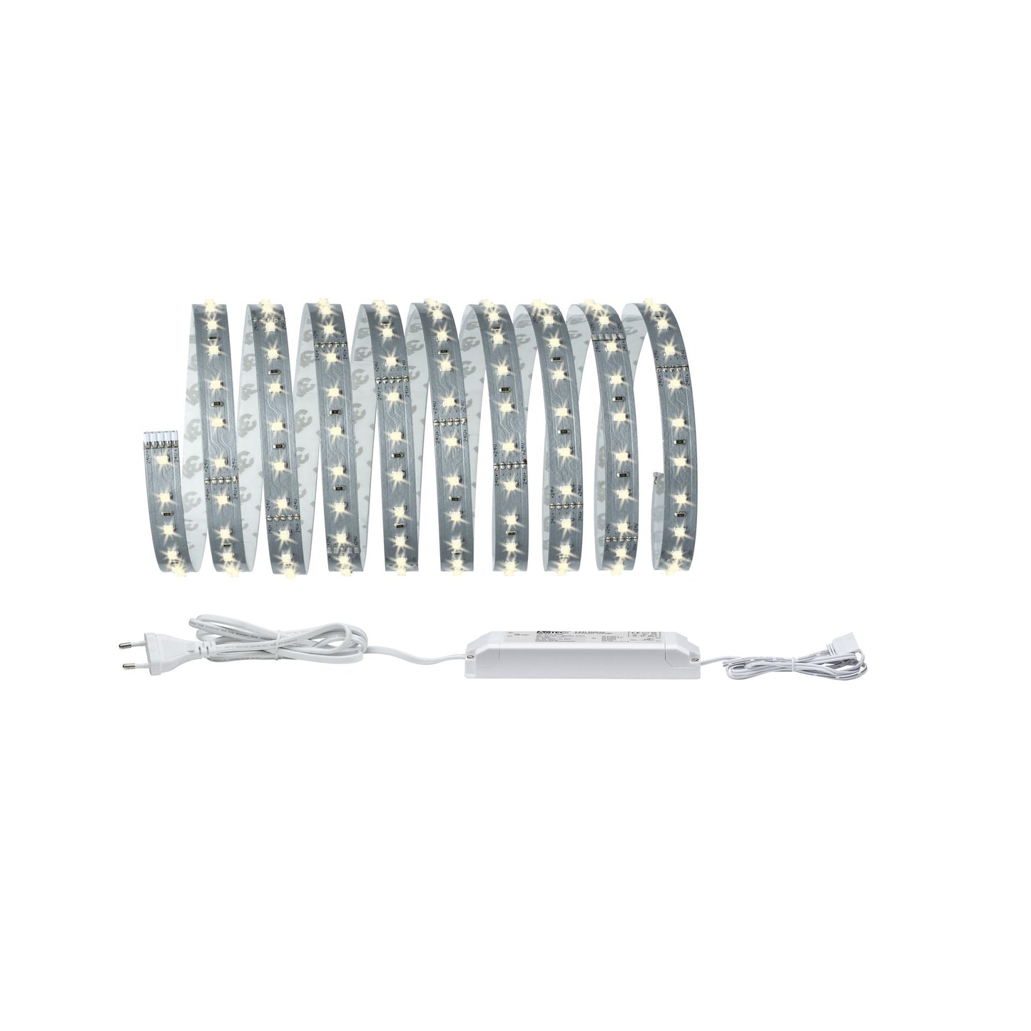 Paulmann Function MaxLED 500 Basisset 3m Warmweiß 20W 230/24V 36VA Silber