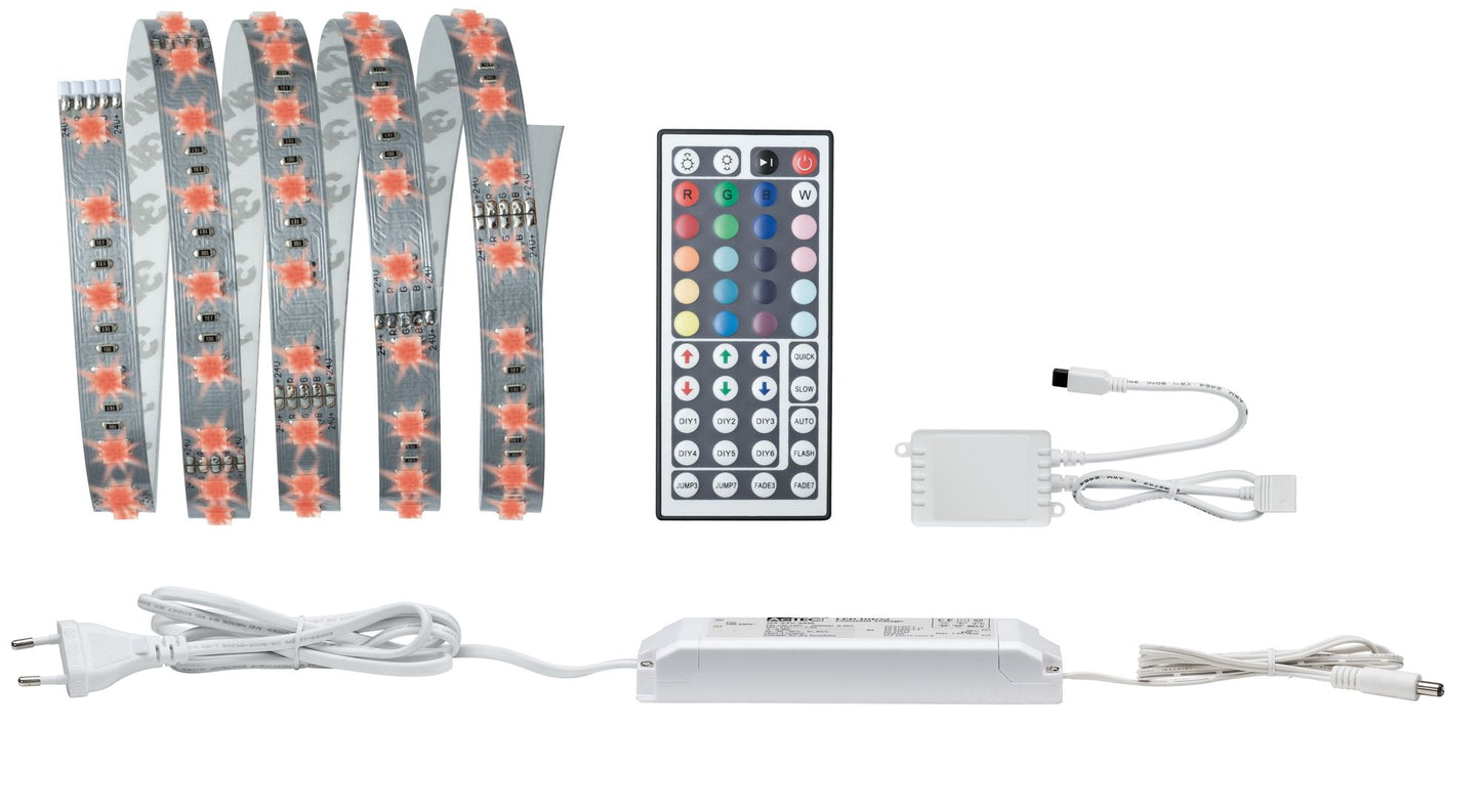 Paulmann Function MaxLED RGB Basisset 1,5m 20W 230/24V 36VA Silber