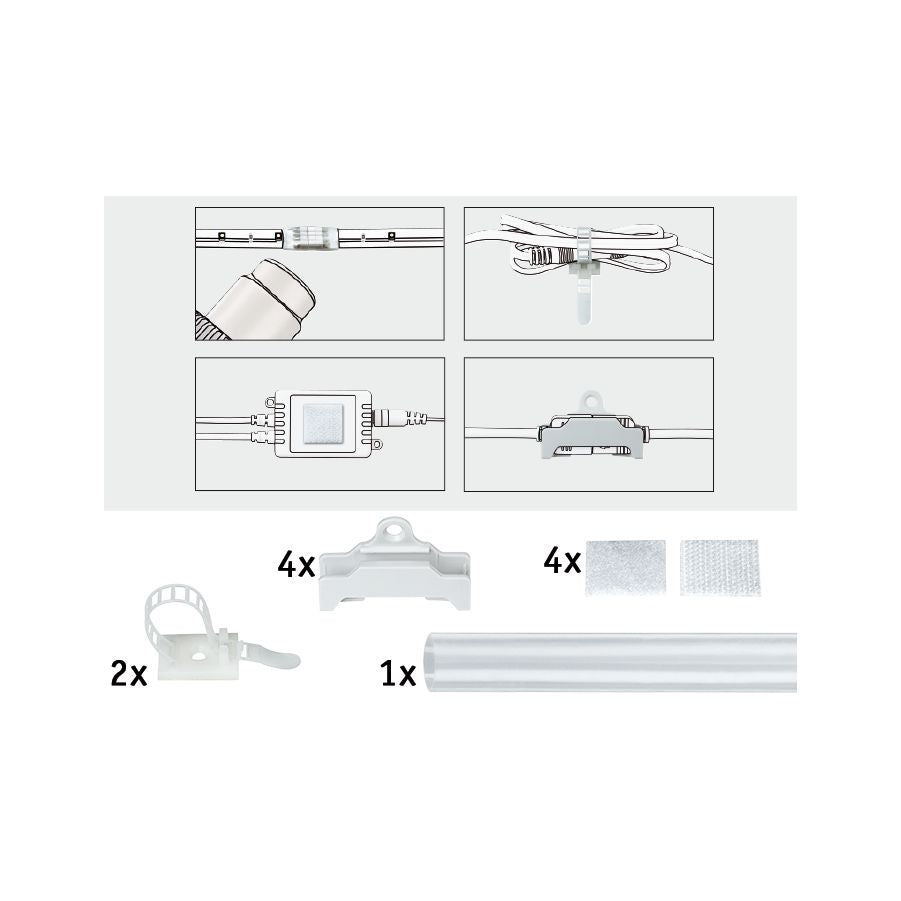 Paulmann Function YourLED Montage-Pack 12teilig Kunststoff