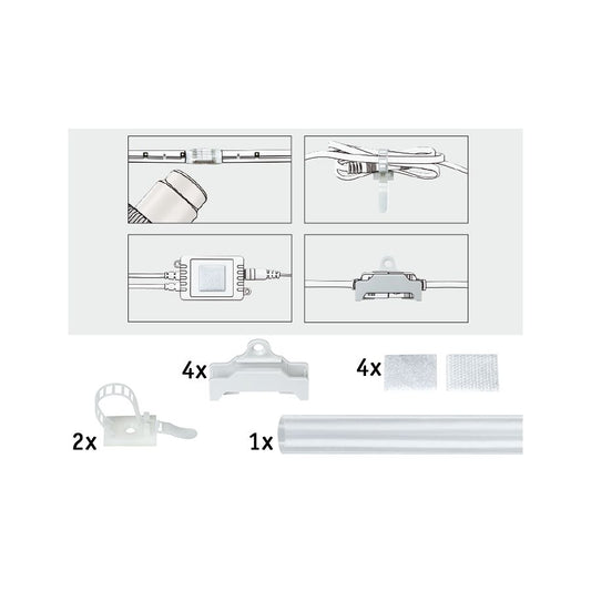 Paulmann Function YourLED Montage-Pack 12teilig Kunststoff