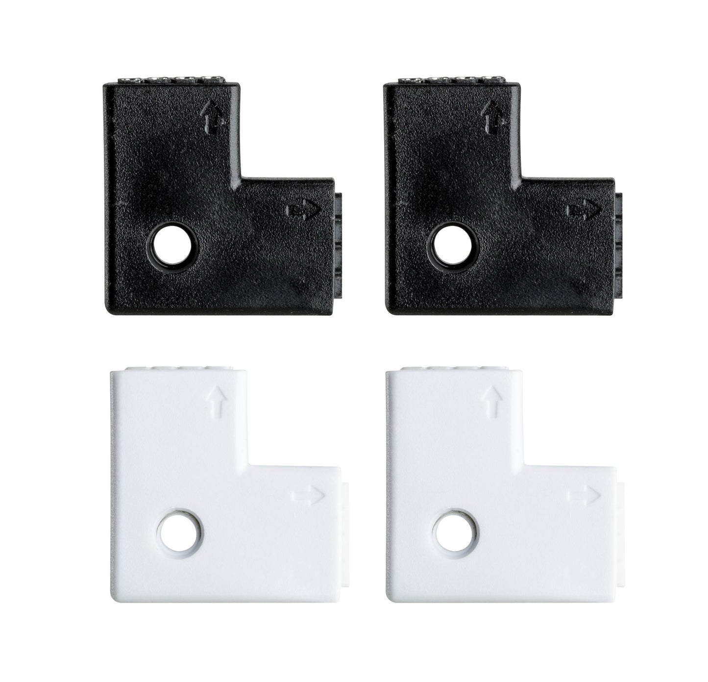 Paulmann Function YourLED Edge-Connector 90°4er Pack Weiß Schwarz