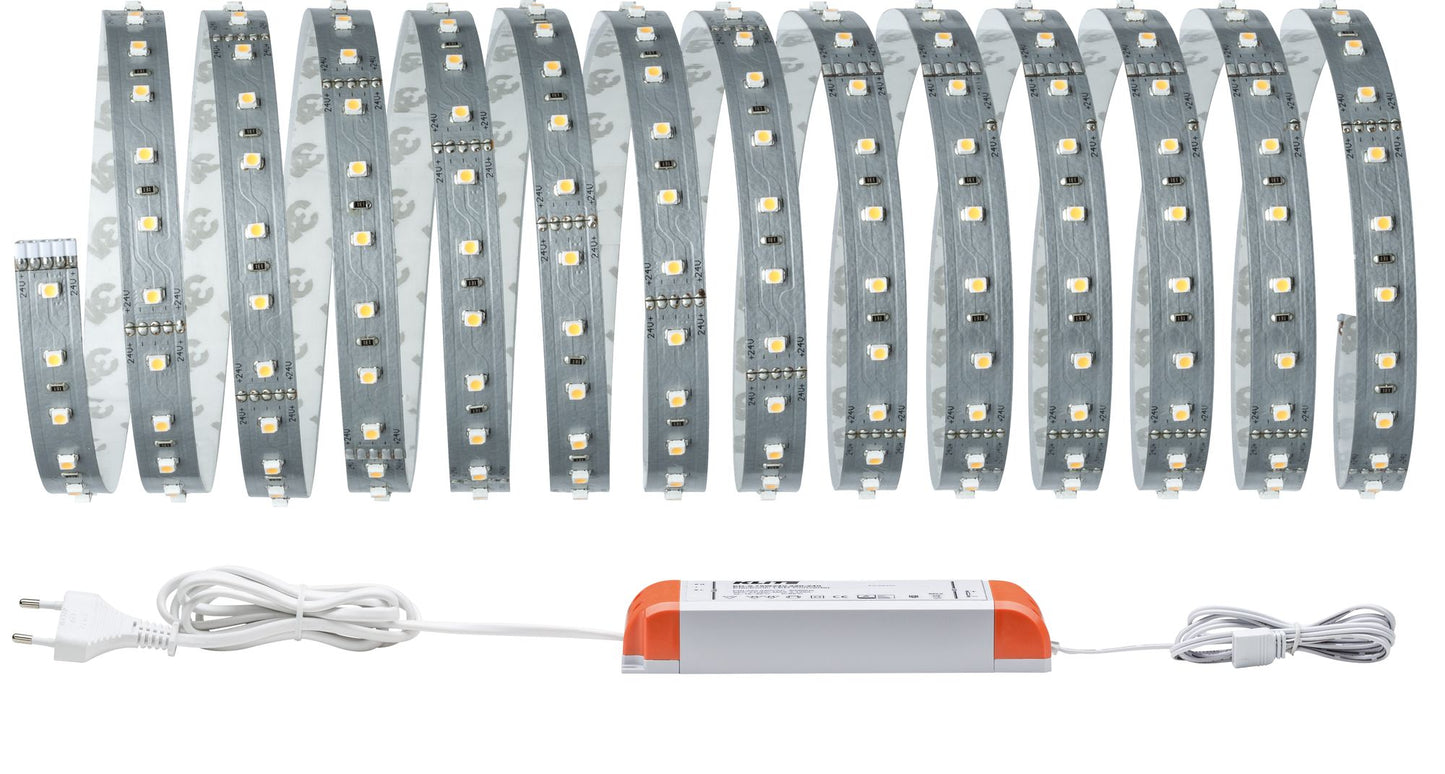 Paulmann Function MaxLED 500 Basisset 5m Warmweiß 33W 230/24V 75VA Silber
