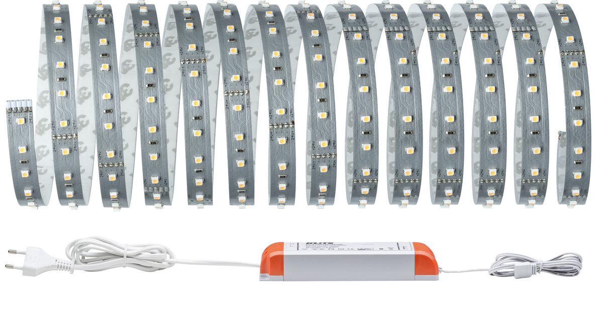 Paulmann Function MaxLED 500 Basisset 5m Warmweiß 33W 230/24V 75VA Silber