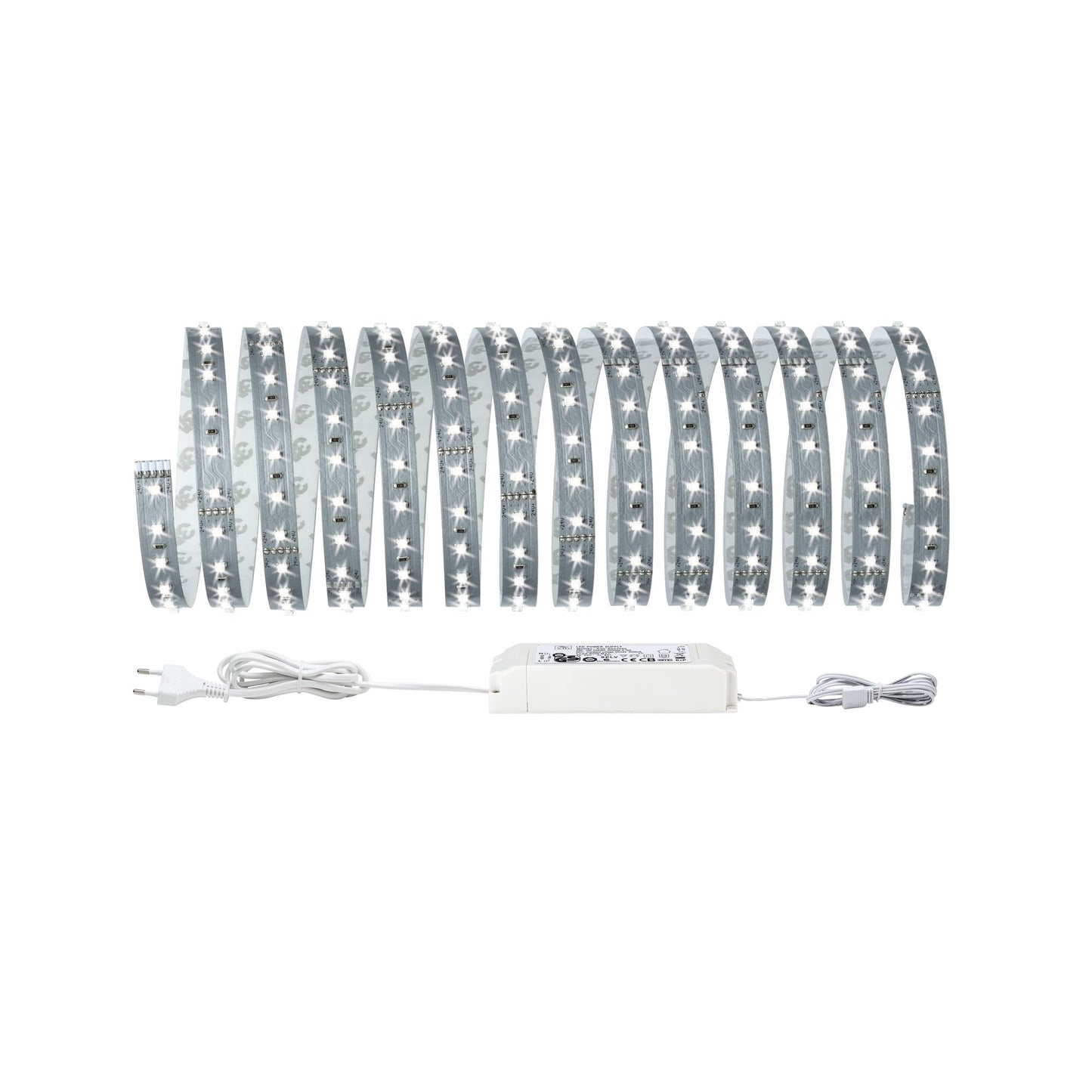 Paulmann Function MaxLED 500 Basisset 5m Tageslichtweiß 28W 230/24V 60VA Silber
