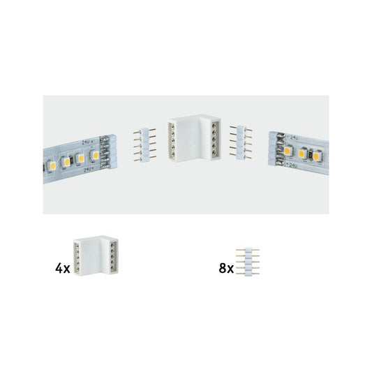 Paulmann Function MaxLED Edge-Connector 4er Pack Weiß