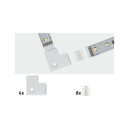 Paulmann Function MaxLED Edge-Connector 90° 4er Pack Weiß