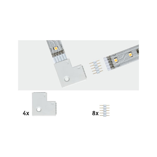 Paulmann Function MaxLED Edge-Connector 90° 4er Pack Weiß