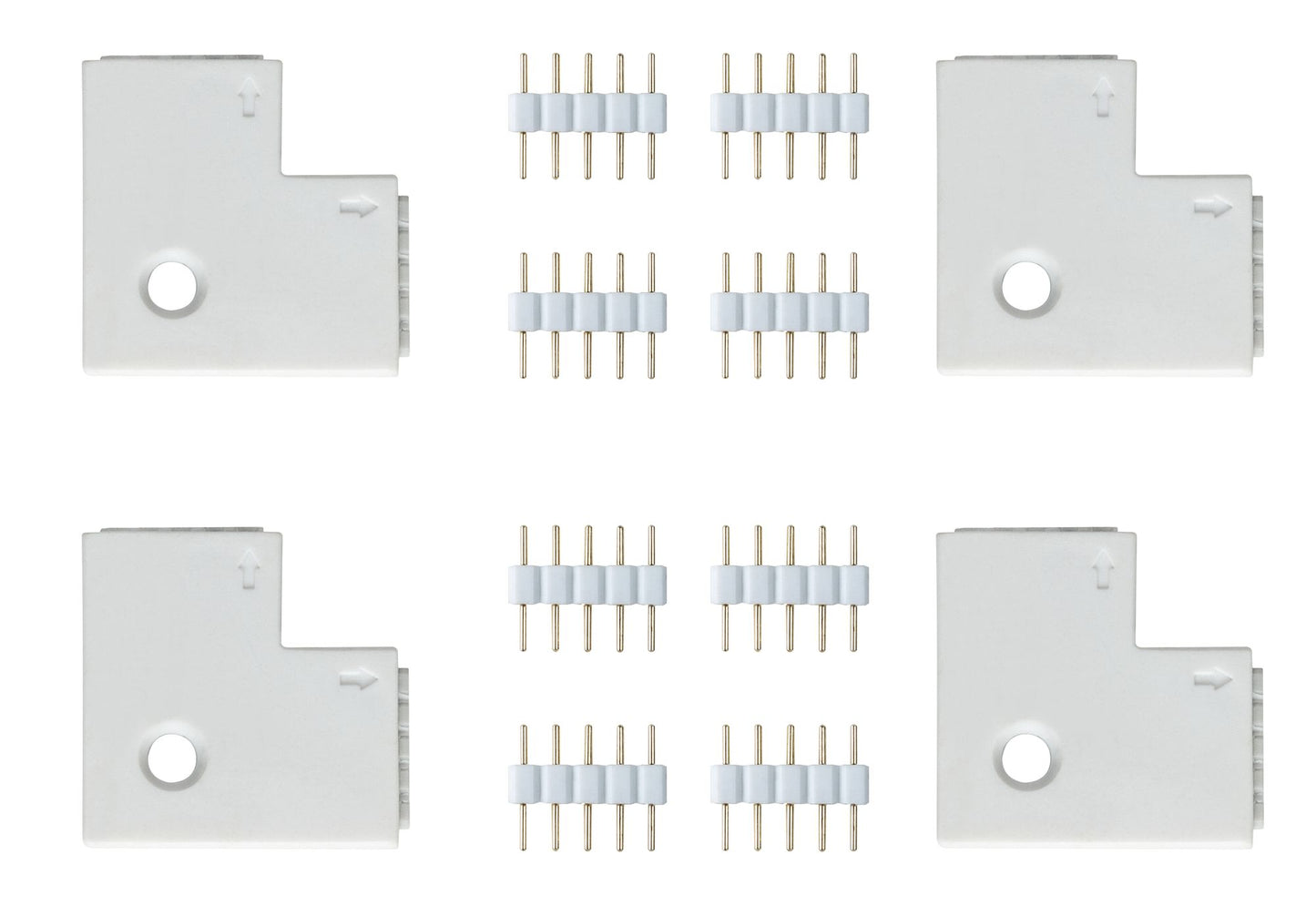 Paulmann Function MaxLED Edge-Connector 90° 4er Pack Weiß