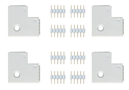 Paulmann Function MaxLED Edge-Connector 90° 4er Pack Weiß