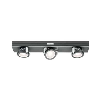 Paulmann Function Rotate LED Balken Dimm Anthrazit Chr matt 6x1,5V AAA Kunststoff