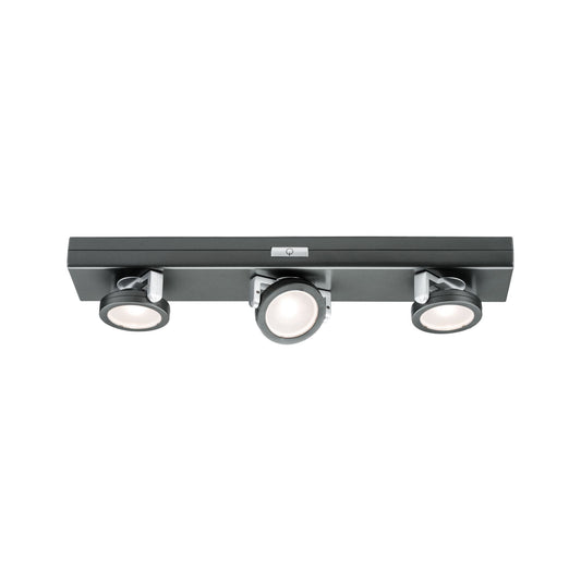 Paulmann Function Rotate LED Balken Dimm Anthrazit Chr matt 6x1,5V AAA Kunststoff